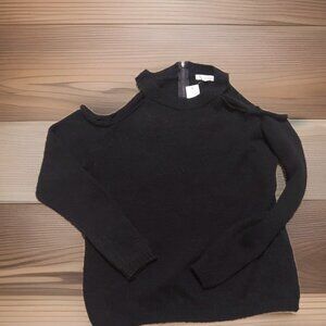 Don’t Ask Why Women’s Single Shoulder Cut Out Sweater Black Sz One Size Fits Mos